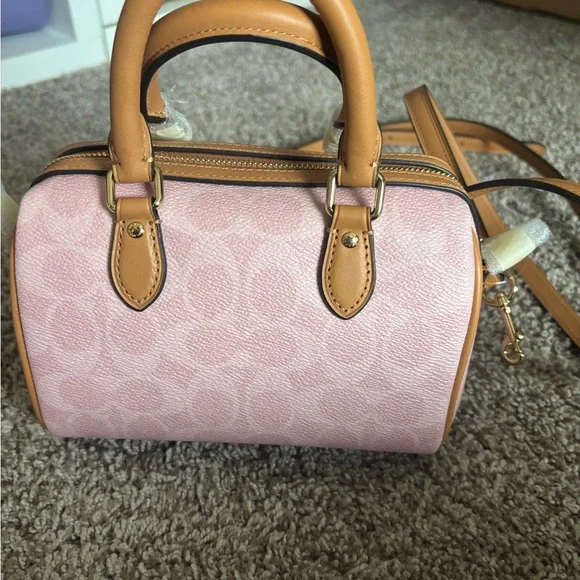 NWT Coach Powder Pink Mini Rowan - Picture 3 of 5
